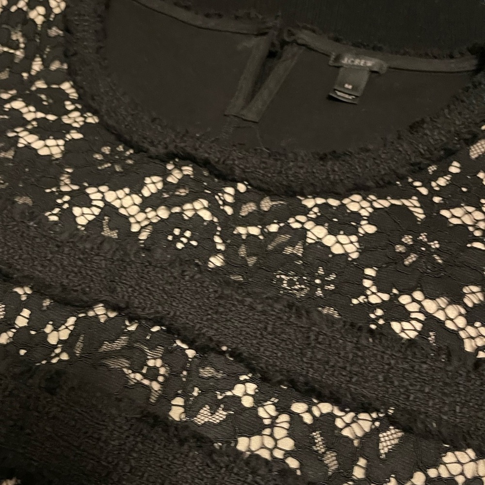 J. Crew NWOT Black Lace Sleeveless Blouse - Picture 5 of 16